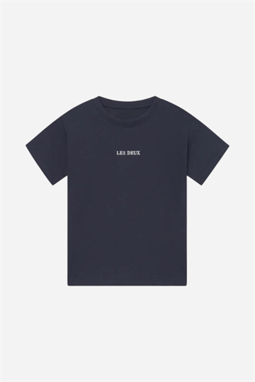 Les Deux Dexter T-shirt - Mörk marinblå